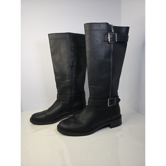 Kelly & Katie Sion Black  Knee High Riding Boot size 8.5 M Faux Leather NWOB - Picture 4 of 12